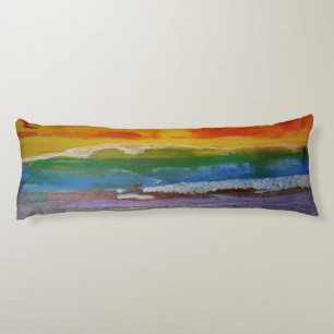 Bubblepacific pillows, same painting on both sides body cushion