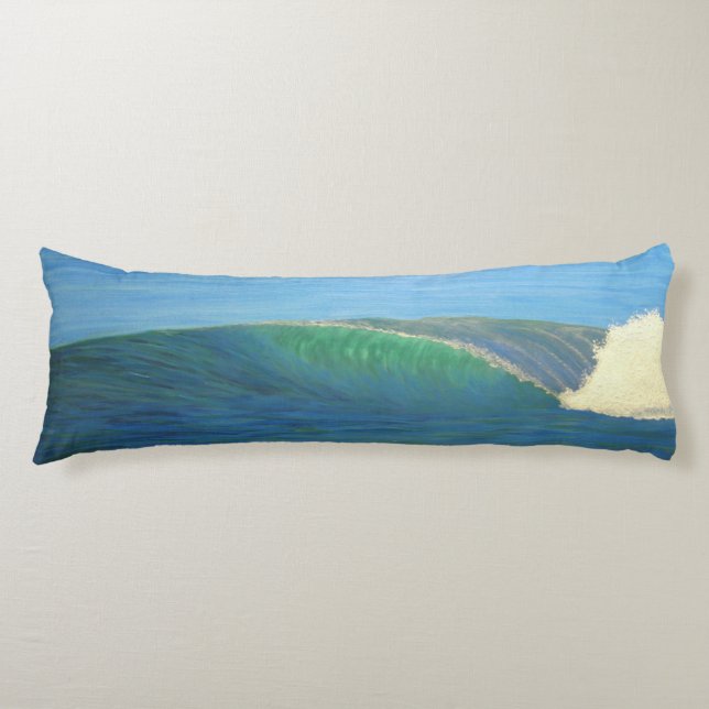 Bubblepacific pillows, wave same on 2 sides body cushion (Front)