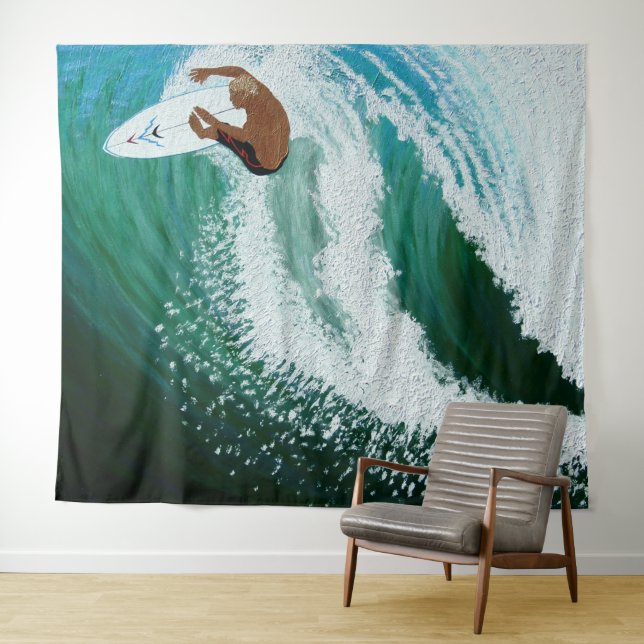 Bubblepacific wall tapestry (In Situ (Horizontal))