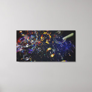 Bubbles 40x21 Canvas Print