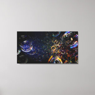 Bubbles 40x21 Canvas Print