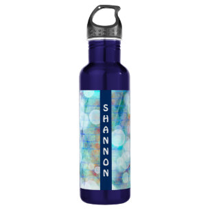 Bubbles Abstract Fluid Art Marble Personalised 710 Ml Water Bottle