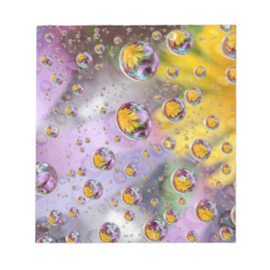 Bubbles abstract with flowers. Credit as: Nancy Notepad