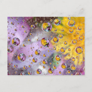 Bubbles abstract with flowers. Credit as: Nancy Postcard