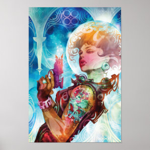 Bubbles and Blast Off by Galen Dara Poster