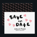 Bubbles and Hearts Save the Dates Announcements<br><div class="desc">Save the Date Invitation  Announcements with hand lettered font</div>