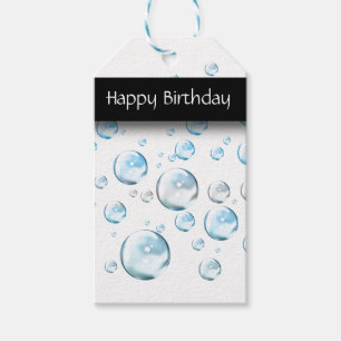 Bubbles Birthday Gift Tags