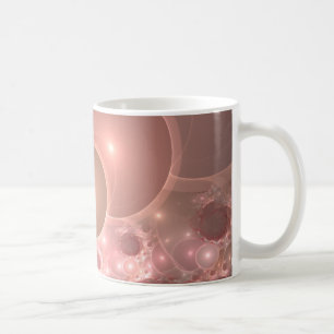 bubbles blush gradient coffee mug