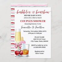 Bubbles & Bourbon Before Baby Due Cherry Shower