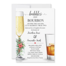Bubbles & Bourbon before I do couples shower Xmas 
