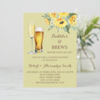 Bubbles & Brews Couples Wedding Shower Sunflowers