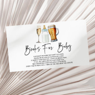 Bubbles Brews Diapers Baby Shower Books For Baby Enclosure Card