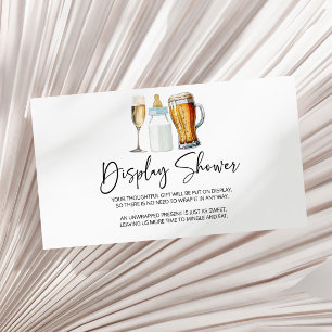 Bubbles Brews Diapers Baby Shower Display Shower Enclosure Card