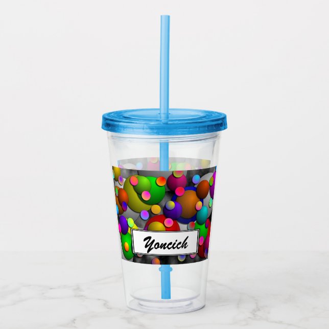 Bubbles by Kenneth Yoncich Acrylic Tumbler (Front)