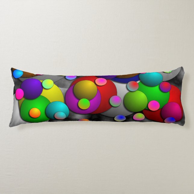 Bubbles by Kenneth Yoncich Body Cushion (Front)
