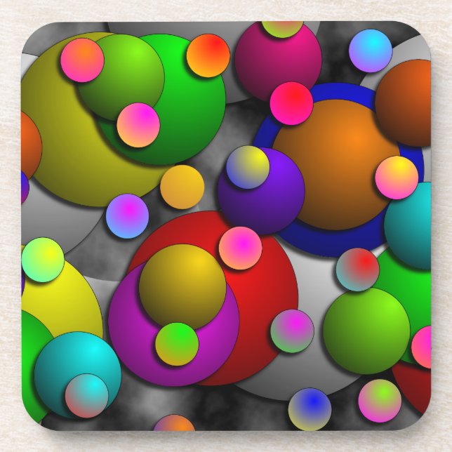 Bubbles by Kenneth Yoncich Coaster (Front)