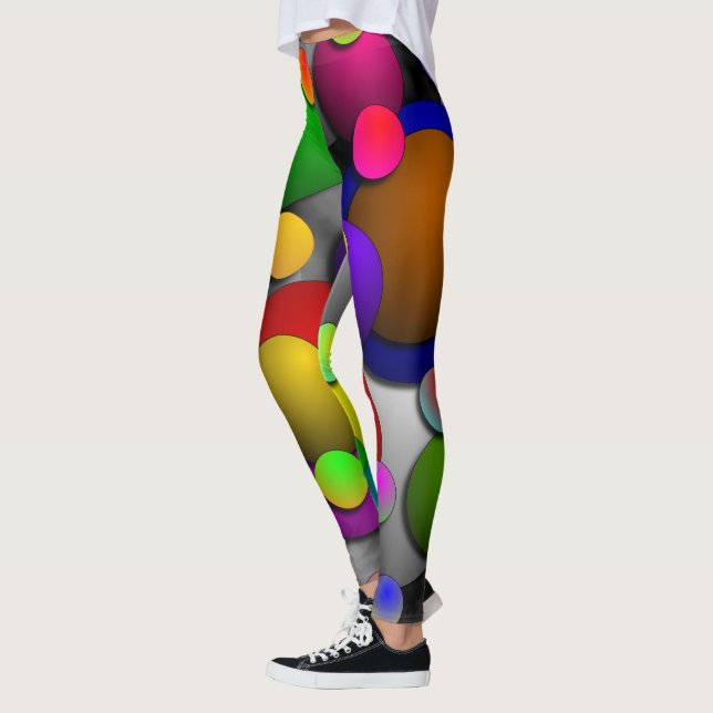 Bubbles by Kenneth Yoncich Leggings (Left)
