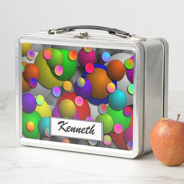 Bubbles by Kenneth Yoncich Metal Lunch Box (In Situ)