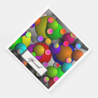 Bubbles by Kenneth Yoncich Napkin