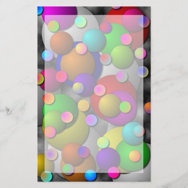 Bubbles by Kenneth Yoncich Stationery (Front)