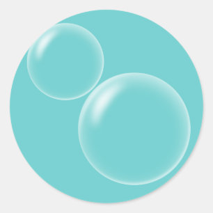Bubbles Classic Round Sticker