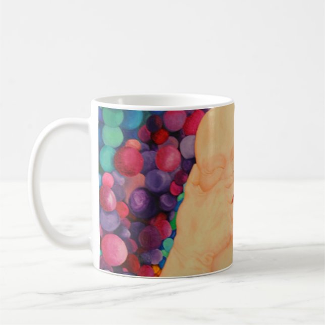 Bubbles coffee mug extra large print (Left)