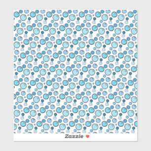 Bubbles Custom-Cut Vinyl Stickers