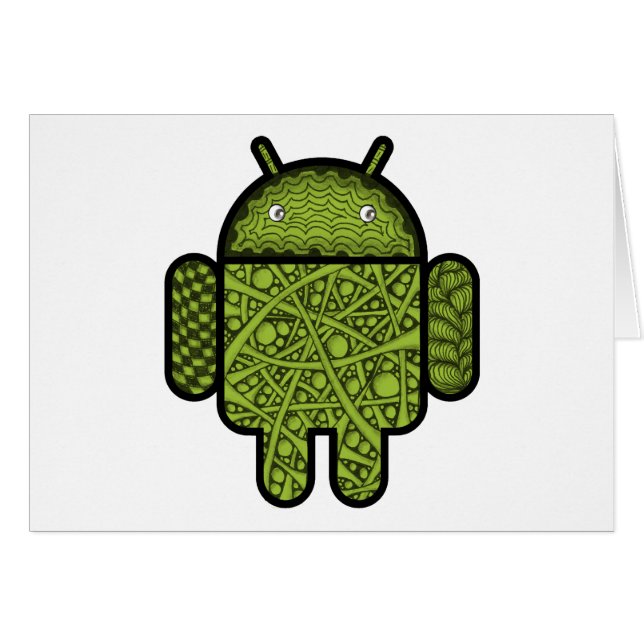 Bubbles Doodle Character for the Android™ robot (Front Horizontal)