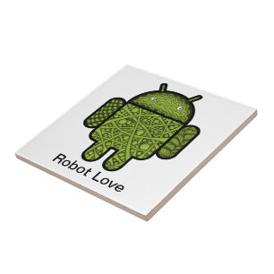 Bubbles Doodle Character for the Android™ robot Tile