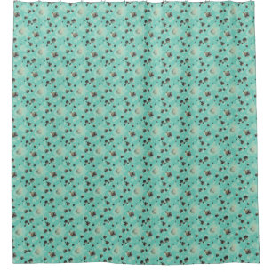 Bubbles Elegant Modern Pattern any Colour Shower Curtain