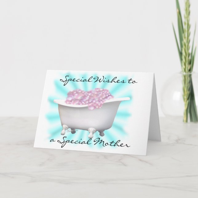 Bubbles for Mum-customise Card (Front)