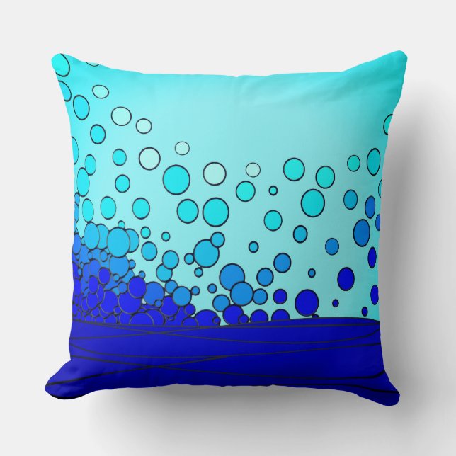 Bubbles from the Blue Water Cushion (Front)