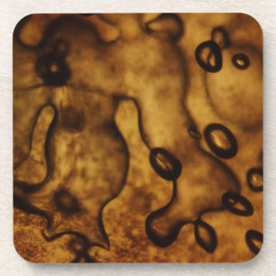 Bubbles Frozen in Amber Coaster
