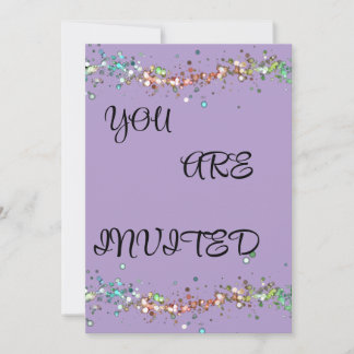 Bubbles Girly Invitation