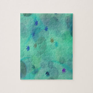 Bubbles in Teal Jigsaw Puzzle