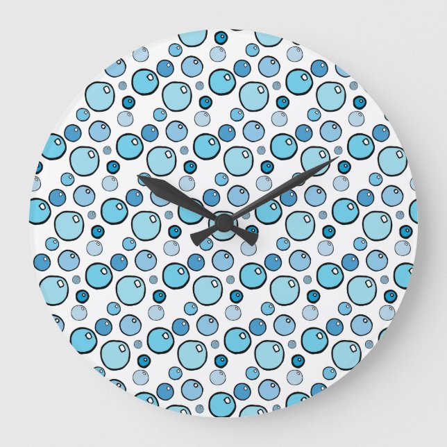 Bubbles Large Clock (Front)