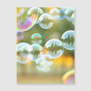 Bubbles magnetic card