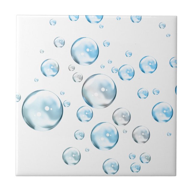 Bubbles on White Tile (Front)