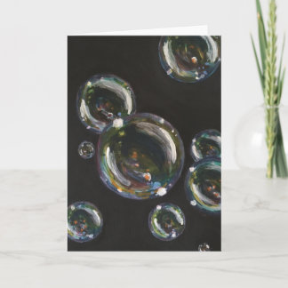 Bubbles - Original Painting - Greetings Card