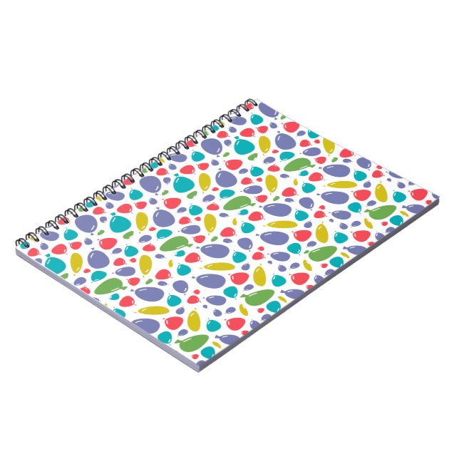 bubbles pattern   notebook (Left Side)