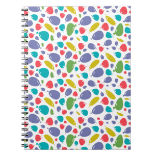 bubbles pattern notebook