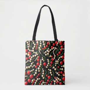 Bubbles pattern tote bag
