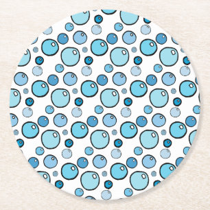 Bubbles Round Paper Coaster
