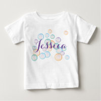 Bubbles shirt, personalise with your chosen name