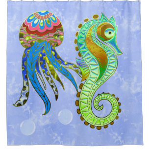 Bubbles Shower Curtain