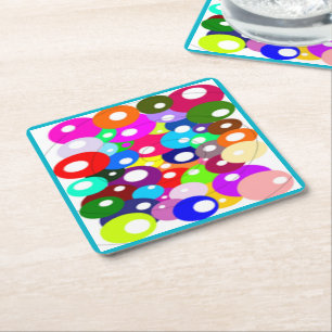 BUBBLES SQUARE PAPER COASTER