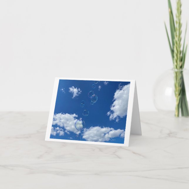 Bubbles Thank You Card (Front)