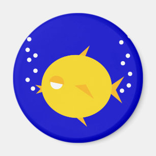 Bubbles The BlowFish_double bubbly Magnet