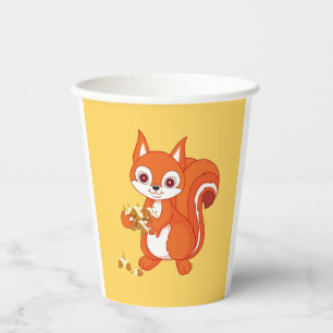 Bubbles the Helpful Squirrel Paper Cups