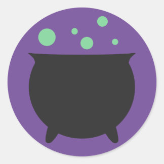 Bubbling Cauldron Classic Round Sticker